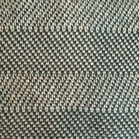 West Elm Light Teal and White Baby Blanket - Picture 4 of 6